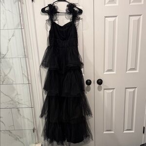 Lulu's Black Tulle Dress
